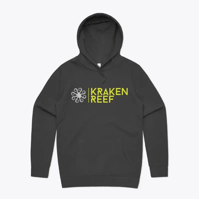 Kraken Reef Chartreuse/Gray Hoodie